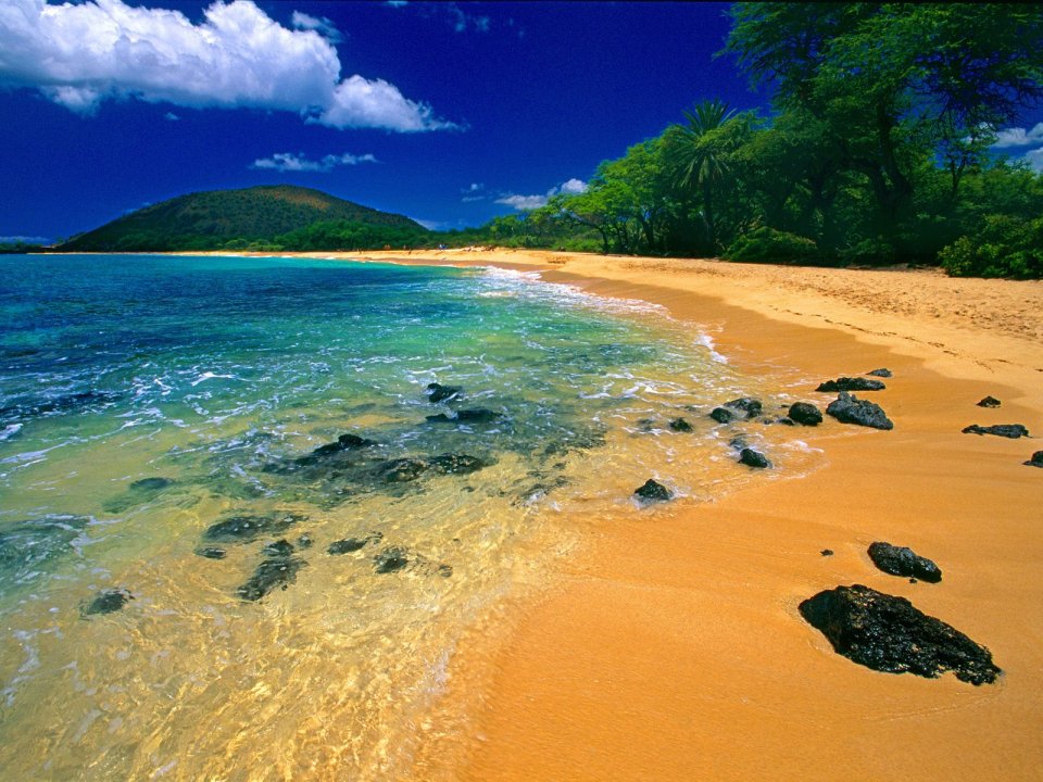 Big Beach Maui Hawaii Tropical Coastal Scenery