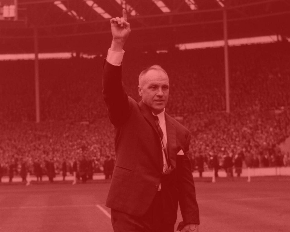 Bill Shankly Liverpool Legend Football Stadium Vintage Photo