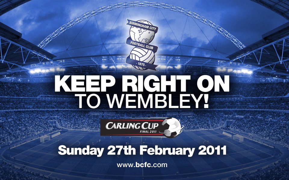 Birmingham City Fc 2011 Carling Cup Wembley Final Poster