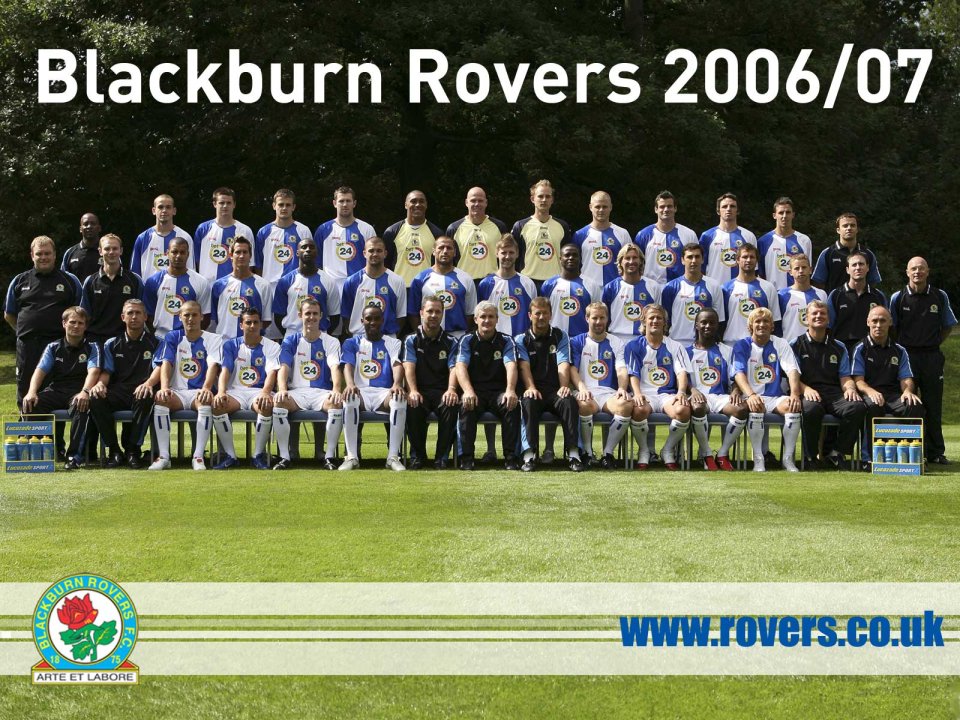 Blackburn Rovers 2006 07 Season Full Team Official Photo