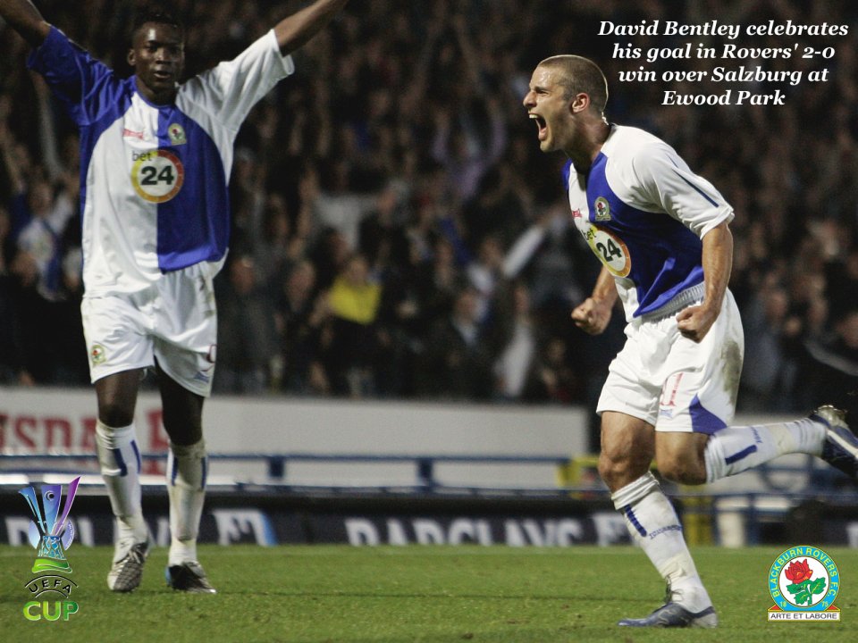 Blackburn Rovers David Bentley Goal Celebration Ewood Park Football