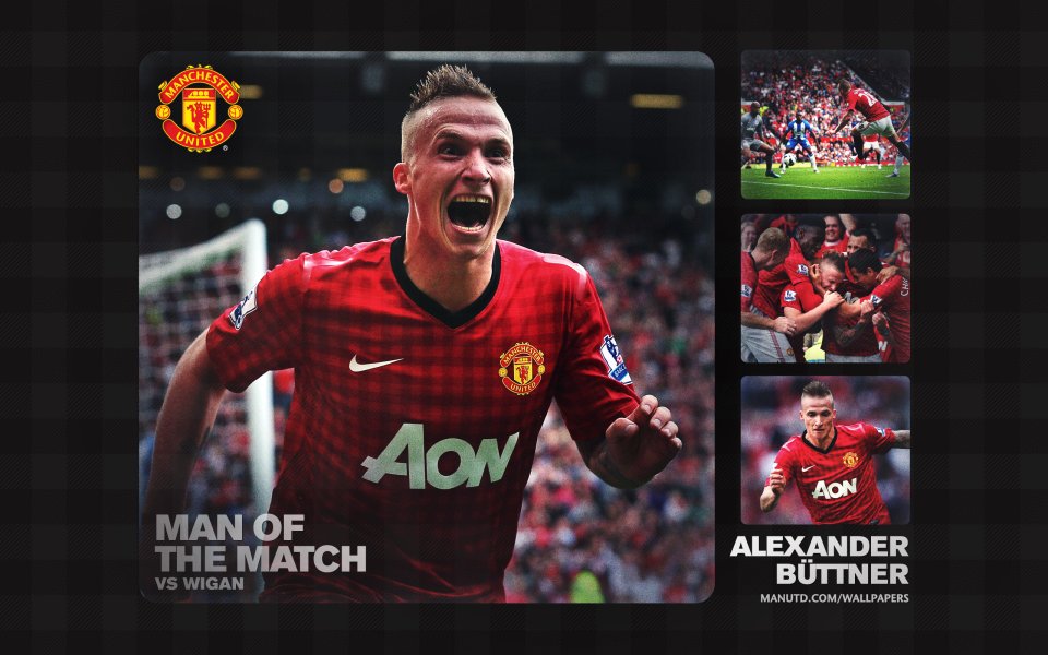 Alexander Büttner Man Of The Match Vs Wigan Manchester United Official Wallpaper