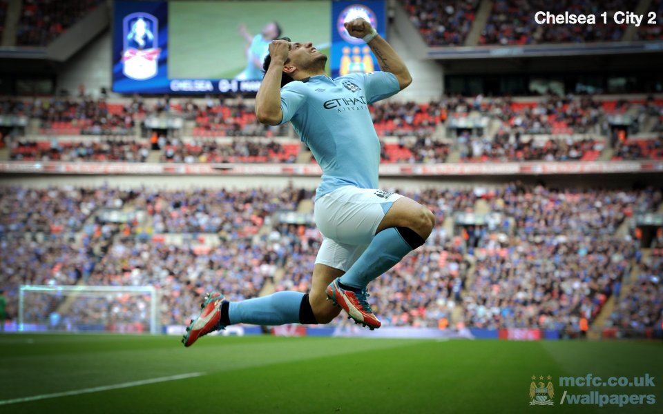 Manchester City Player Celebrates Chelsea 1 2 Win