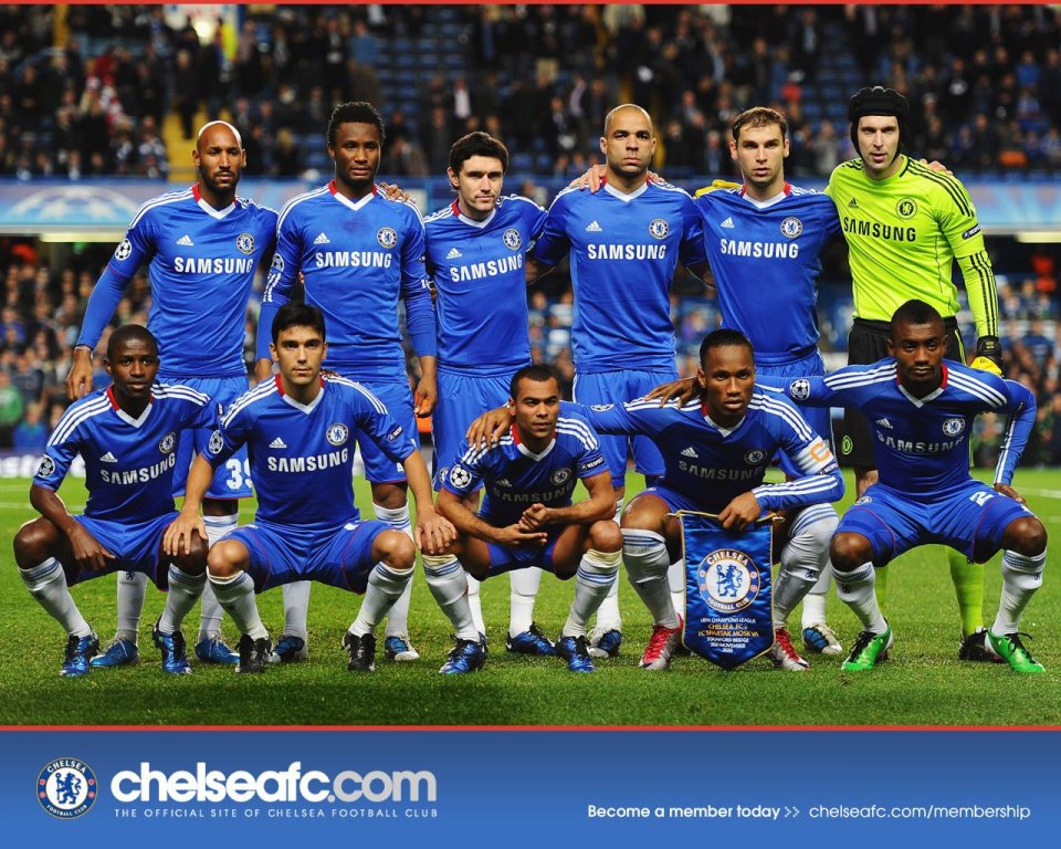 Chelsea FC Classic Squad Pre Match Group Photo Wallpaper