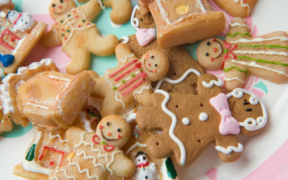 Cute Christmas Gingerbread Men