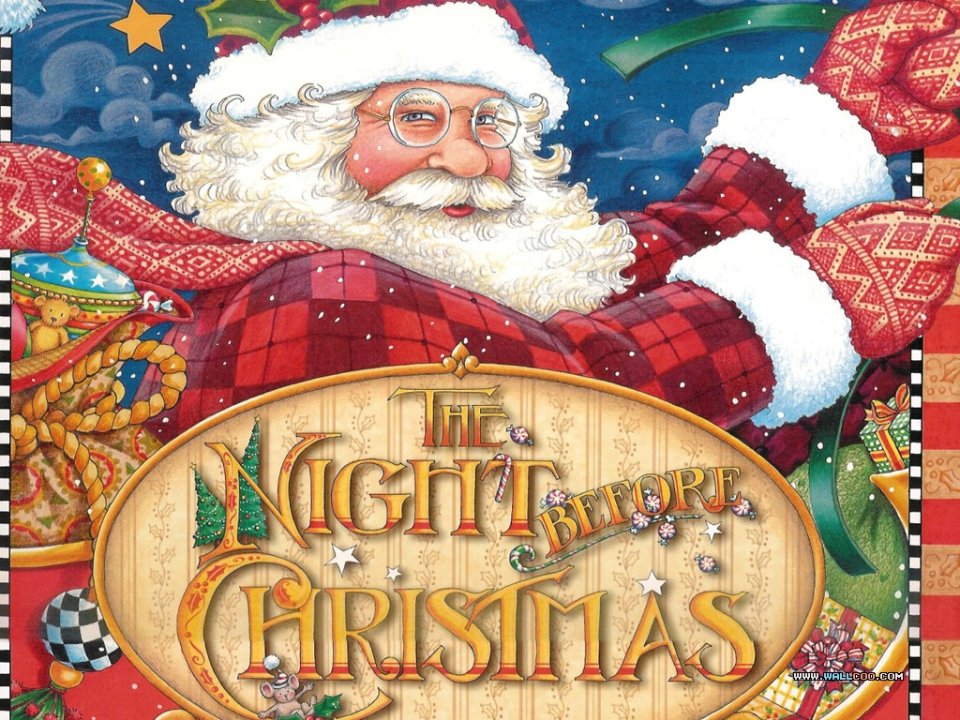 The Night Before Christmas Santa Claus Illustration