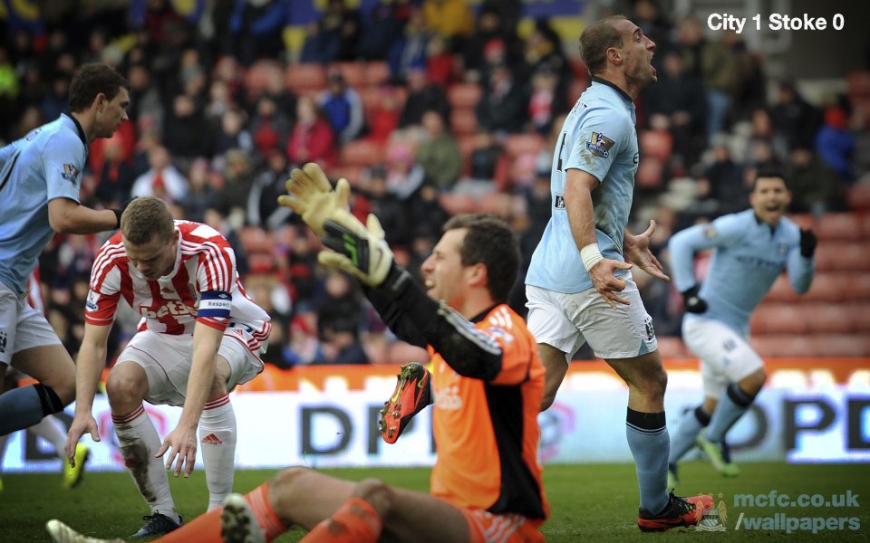 Manchester City 1 Stoke 0 Match Moment