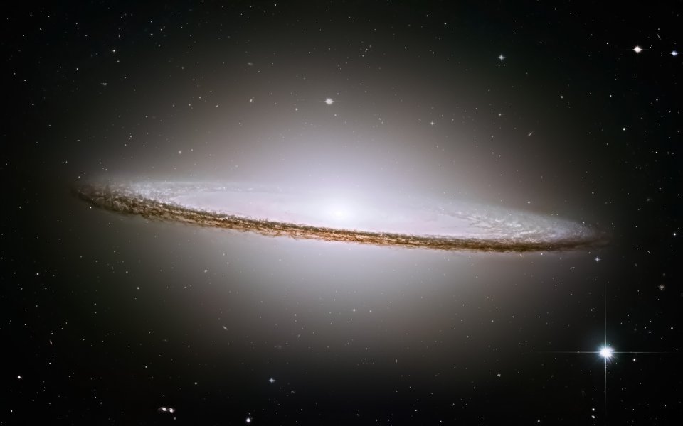 Hubble Telescope Captured Sombrero Galaxy Deep Space Image