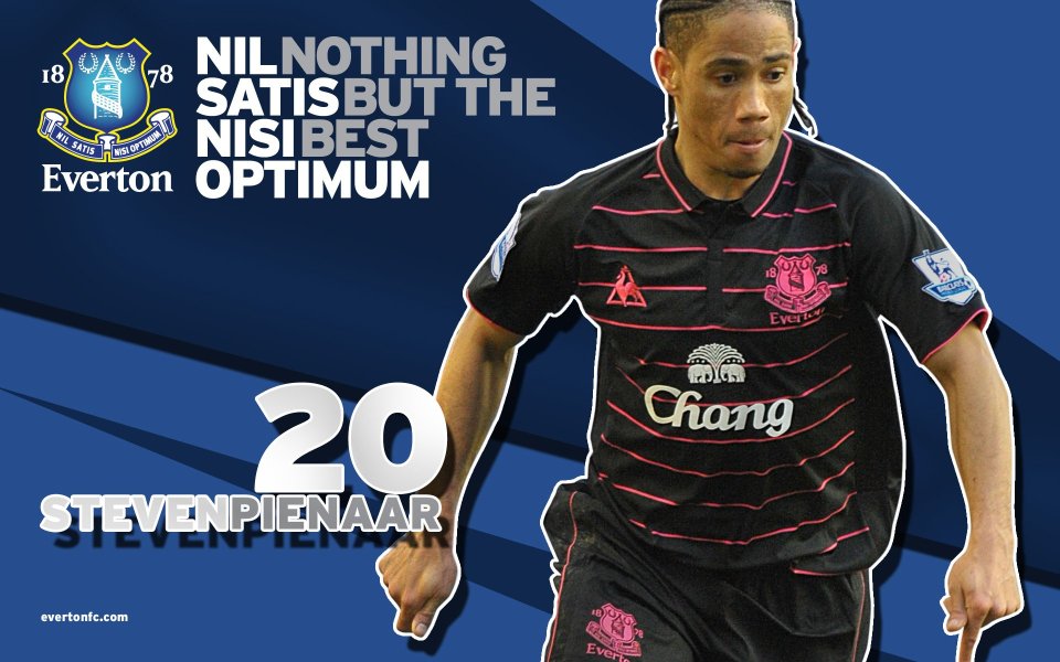 Steven Pienaar Everton Fc No20 Official Sports Poster