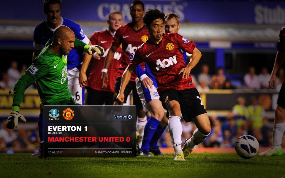 Everton 1 0 Manchester United Match Scene