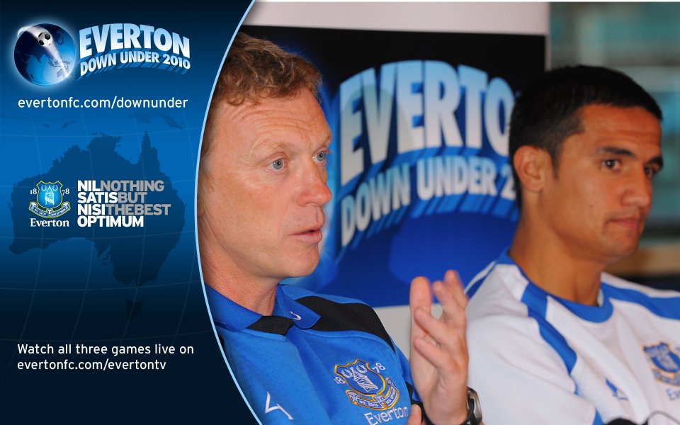 Everton FC 2010 Australia Tour Press Conference Promotional Image