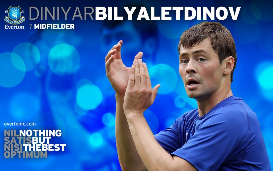 Diniyar Bilyaletdinov Everton Fc Official Poster