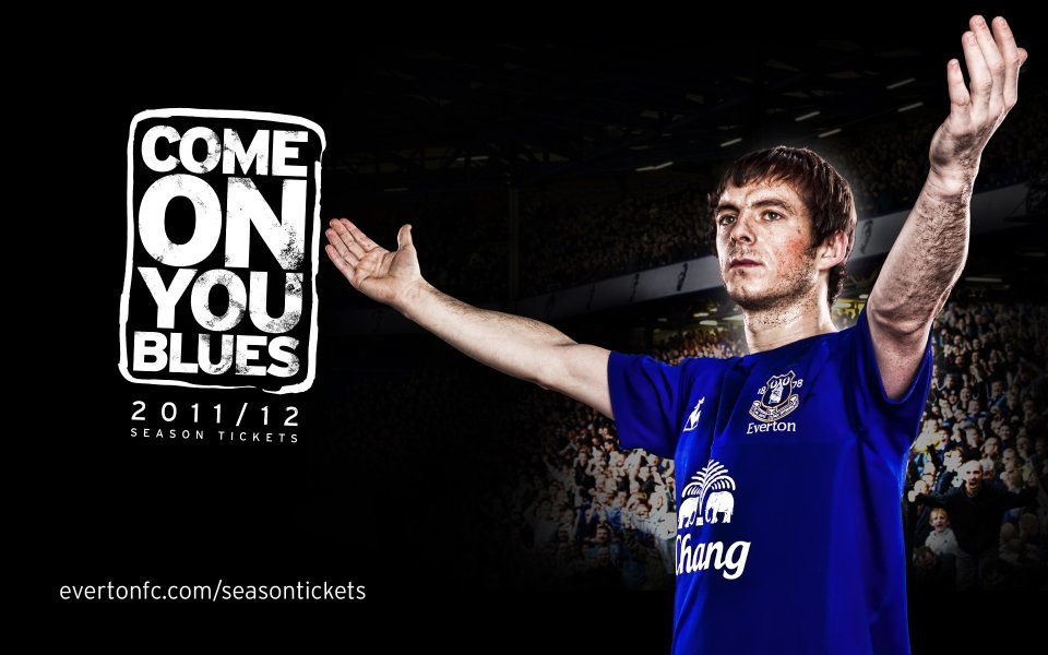 Everton 2011 12 Season Tickets Promotional Poster Baines