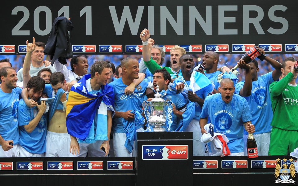 Manchester City 2011 Fa Cup Winners Wallpaper