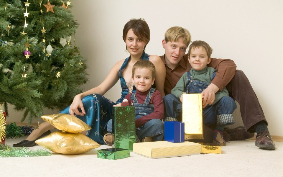 Happy Family Christmas Photo