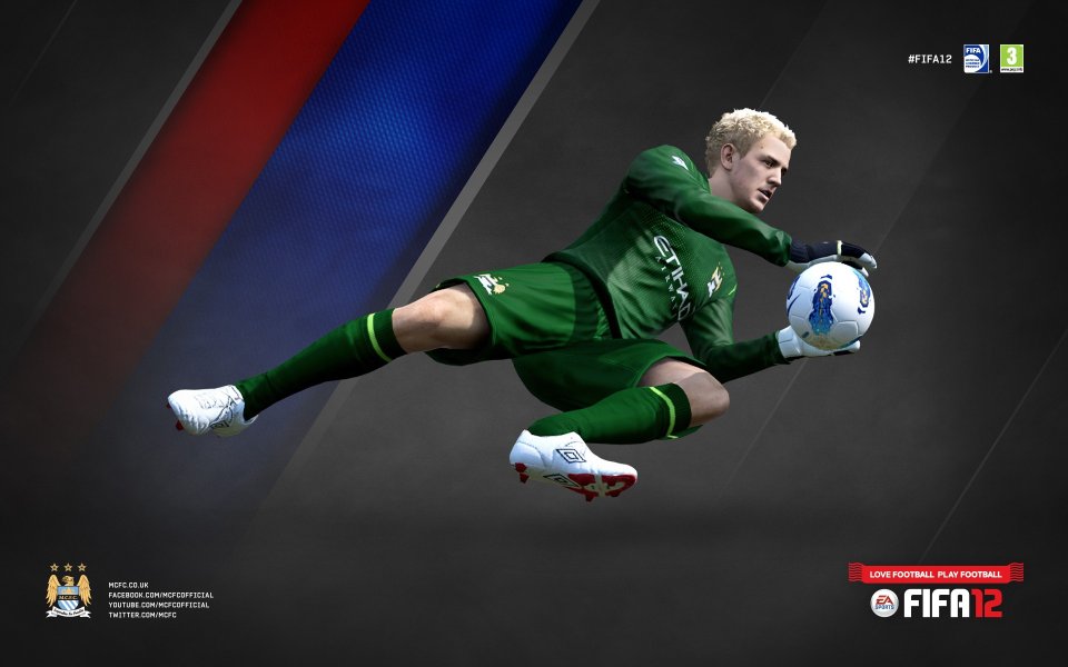 FIFA12 乔·哈特曼城门将扑救宣传壁纸