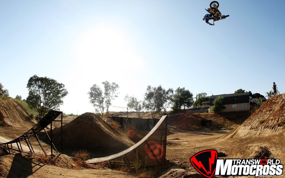 Motocross Aerial Trick Scene
