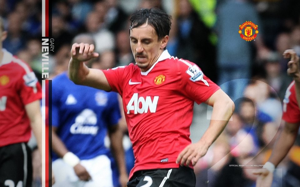 Gary Neville Manchester United Match HD Wallpaper