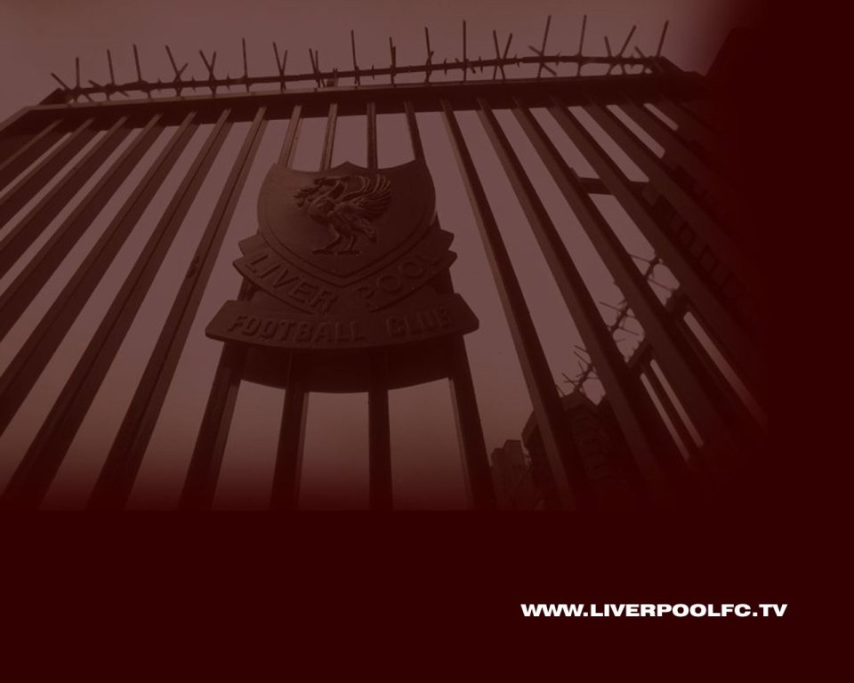 Liverpool Fc Anfield Stadium Gate Vintage Wallpaper
