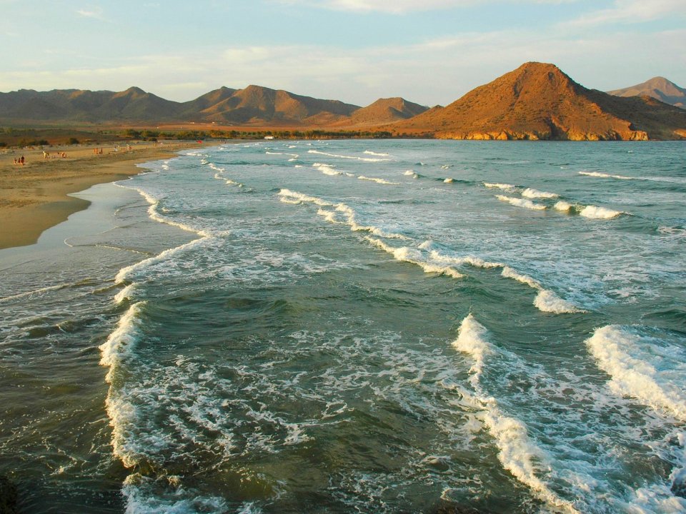Genoveses Beach Cabo De Gata Natural Park Andalusia Spain