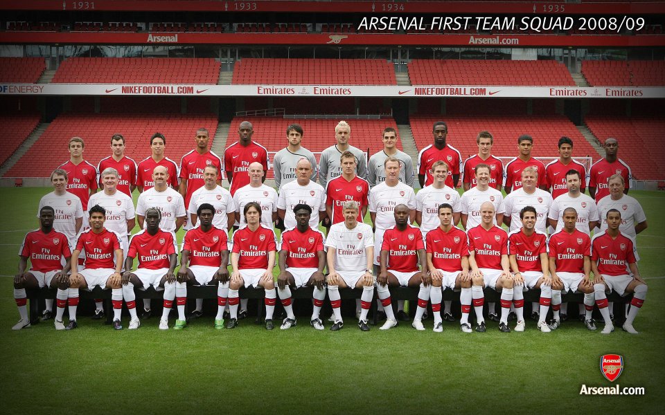 Arsenal First Team Squad 2008/09