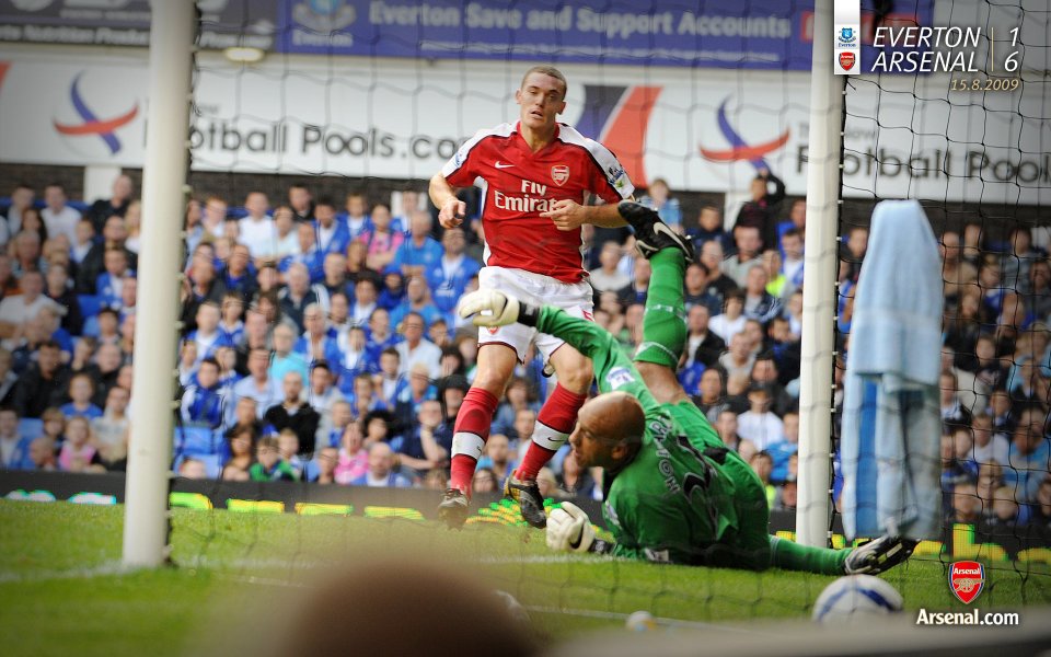2009 Premier League Arsenal 6 1 Everton Match Moment