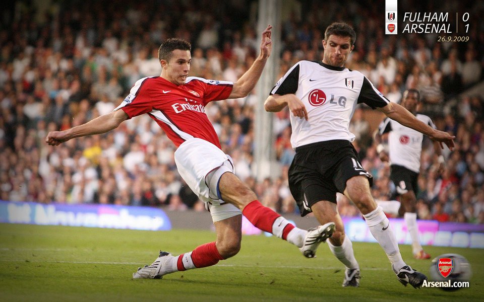 2009 Premier League Arsenal Vs Fulham Exciting Match Moment