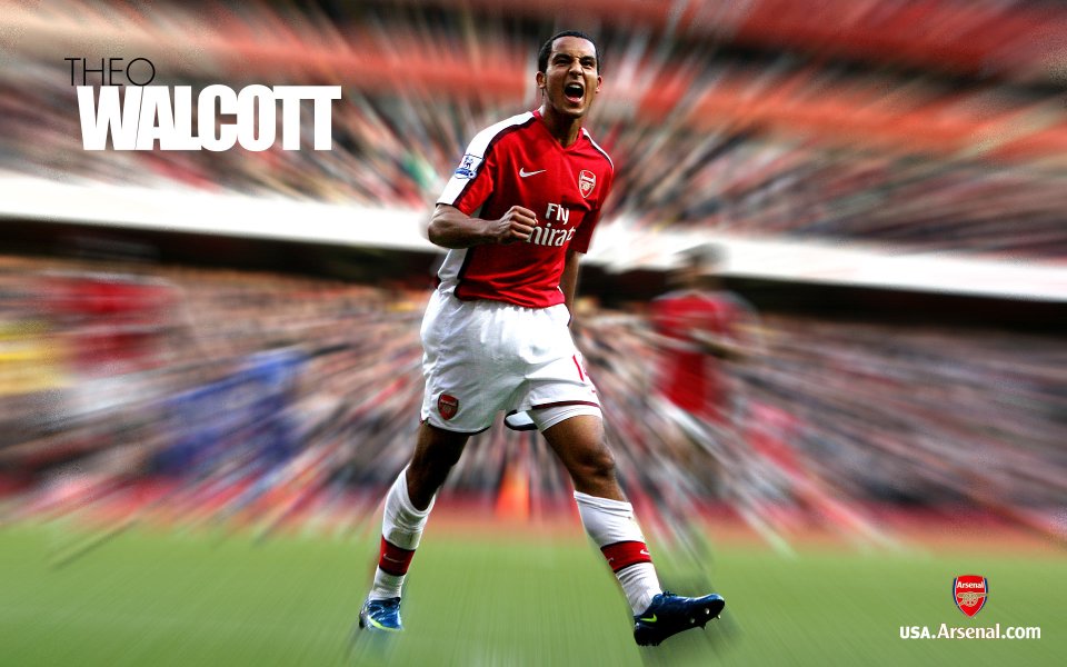 Theo Walcott Arsenal Player Stadium Dynamic Wallpaper