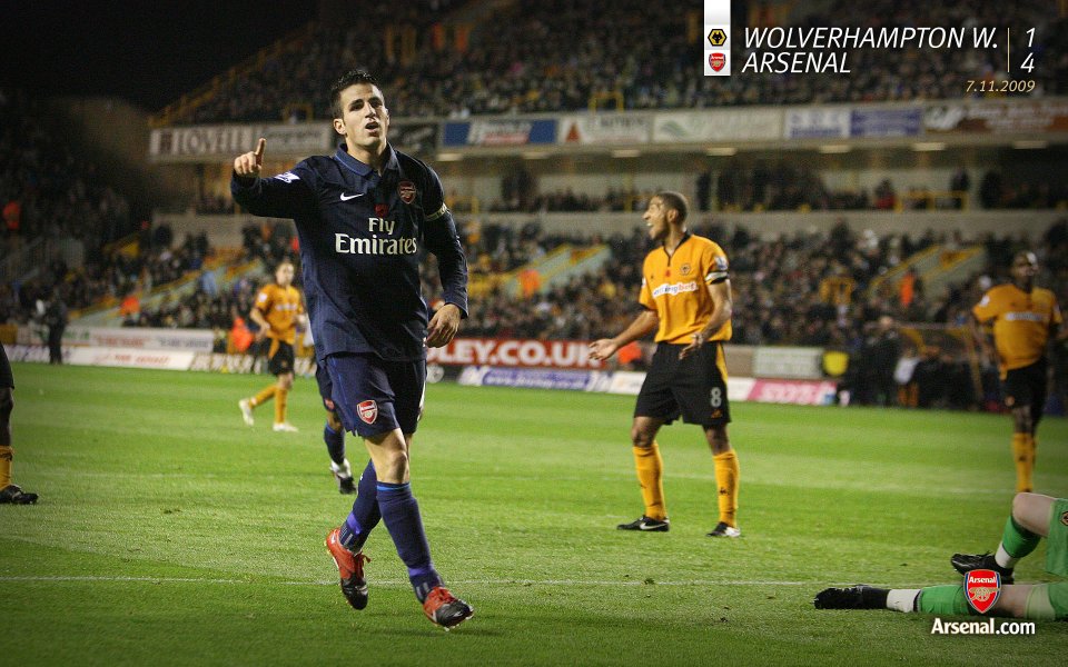Arsenal Vs Wolverhampton Wolves Premier League Match Scene