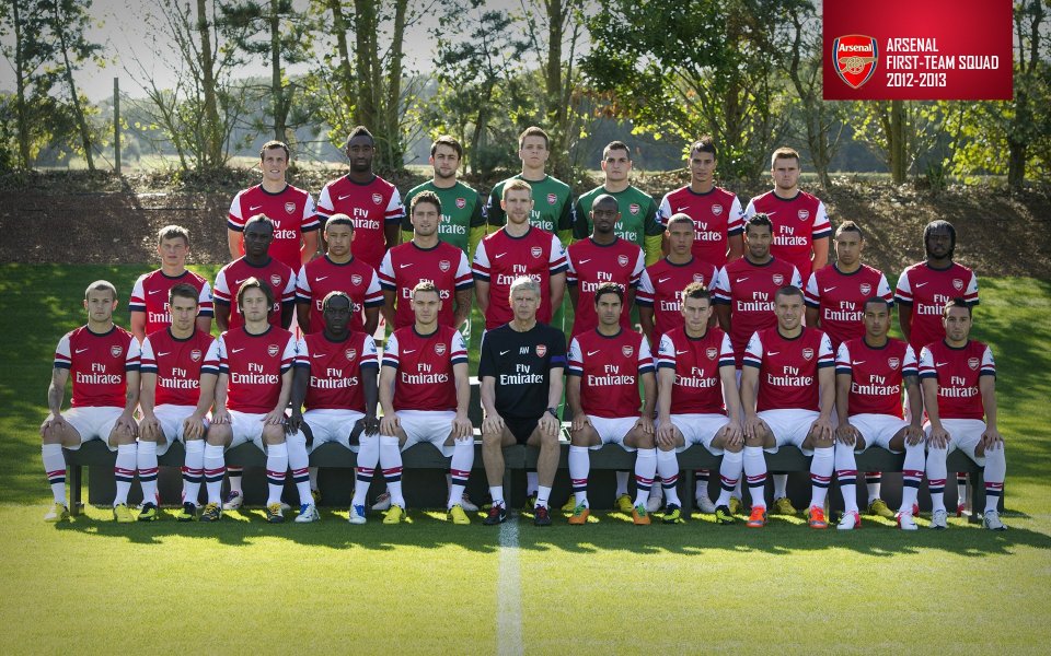 Arsenal 2012 2013 First Team Squad Photo