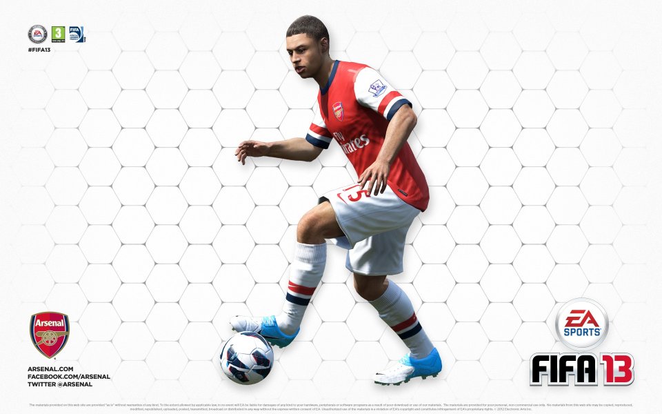 FIFA 13 Arsenal Player Game Wallpaper
