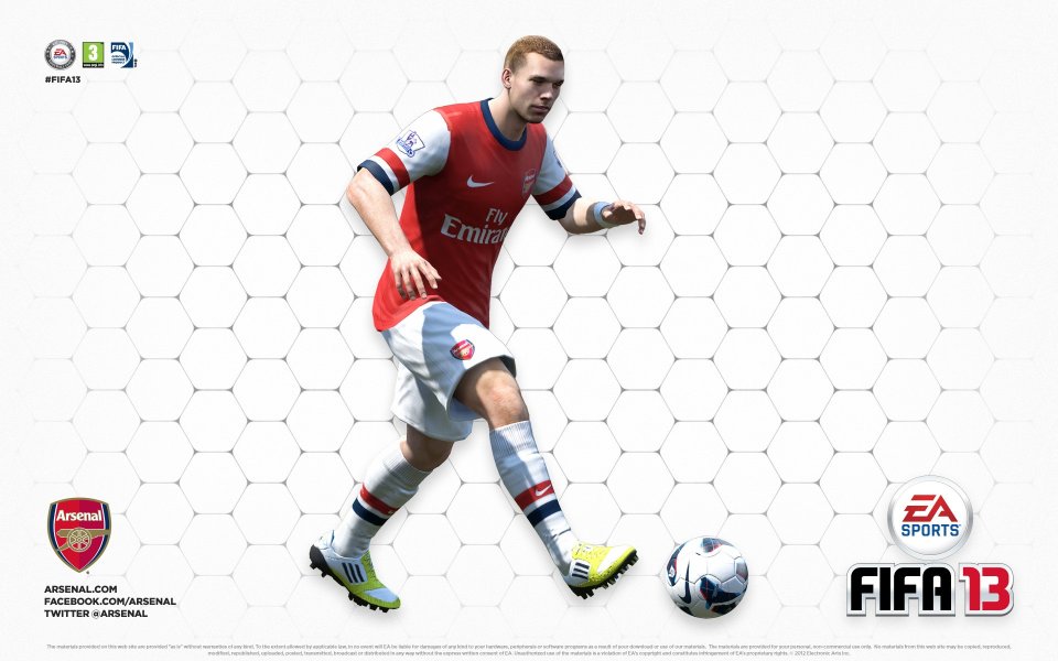 FIFA 13 阿森纳球员游戏壁纸