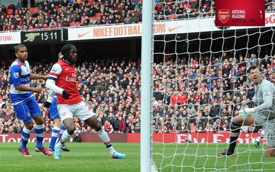 Arsenal Vs Reading Football Match Scene