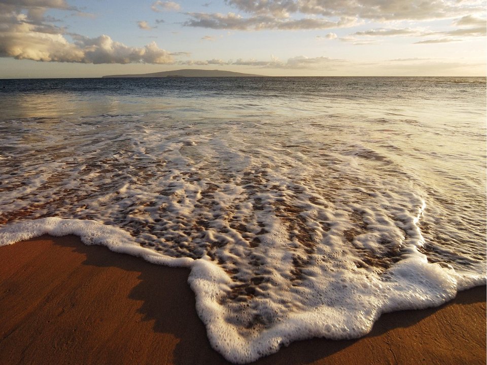 Hawaiian Shore Sunset Seascape