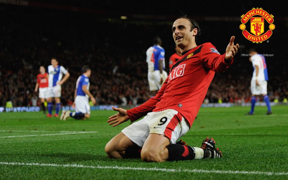 Berbatov Manchester United Goal Celebration Old Trafford Football
