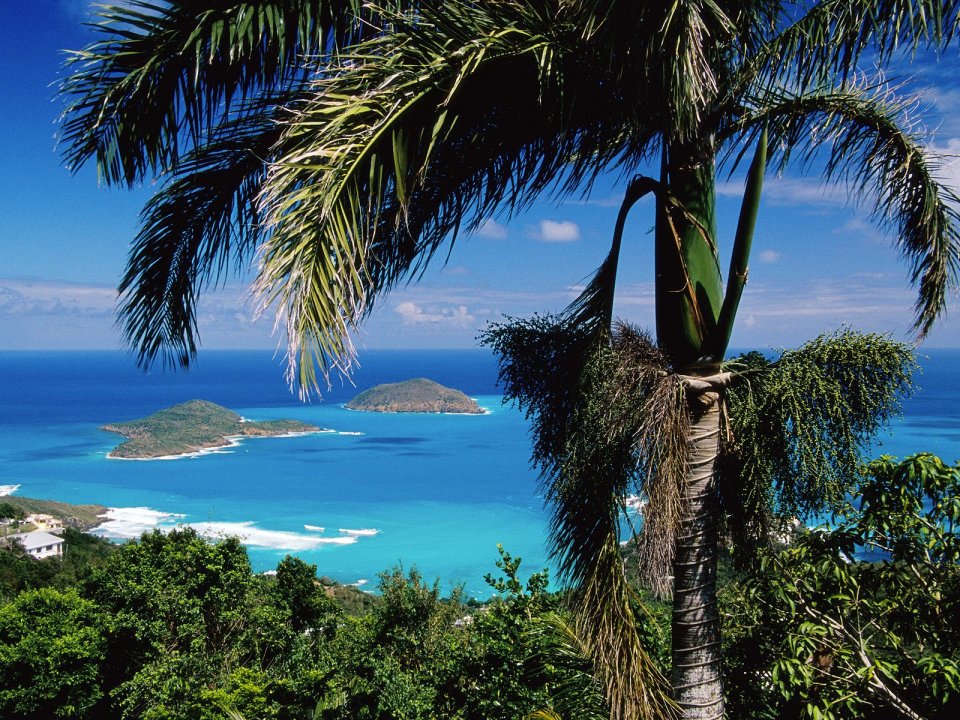 St Thomas Inner Outer Brass Islands Tropical Coastal View