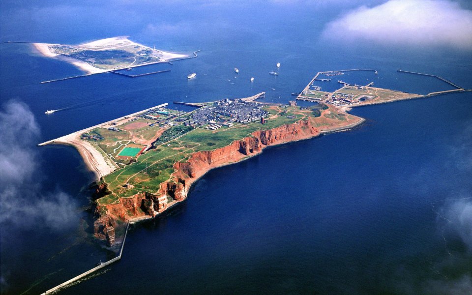 Aerial View Of Helgoland Island Germany