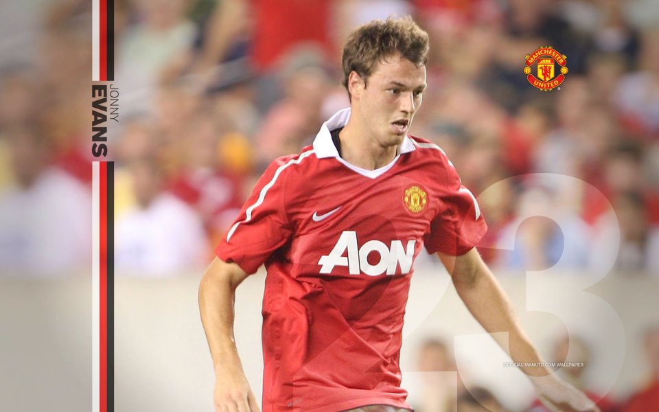 Jonny Evans Manchester United Official Match Wallpaper