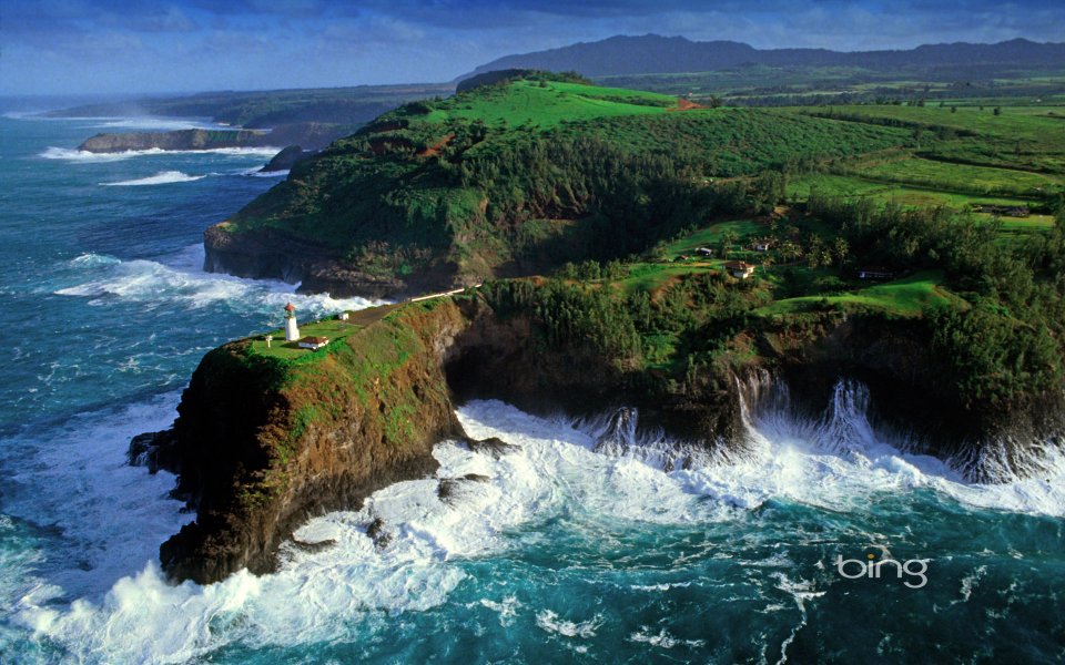 Kilauea Lighthouse Kauai Hawaii Coastal Landscape