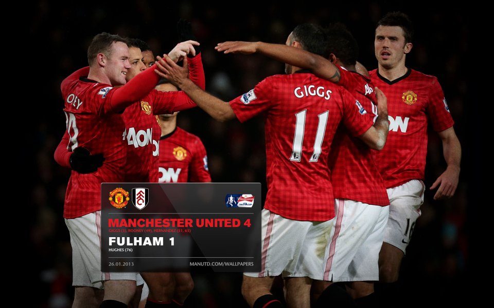 Manchester United 4 1 Fulham Celebration 2013 Facup