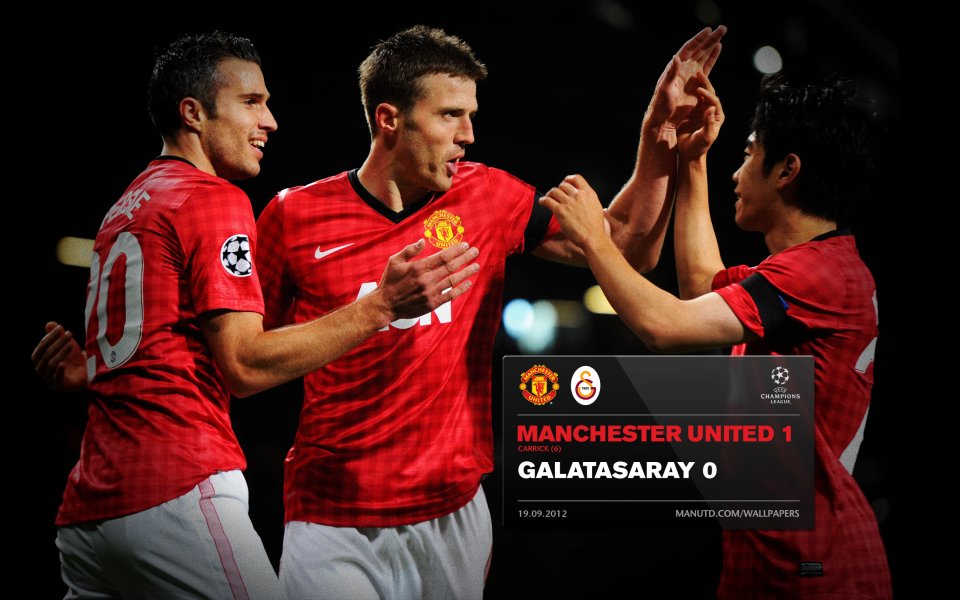 Manchester United 1 0 Galatasaray Champions League Celebration