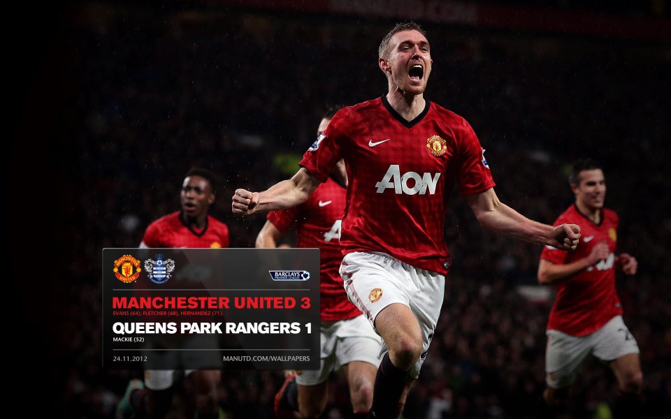 Manchester United 3 1 Queens Park Rangers Match Celebration