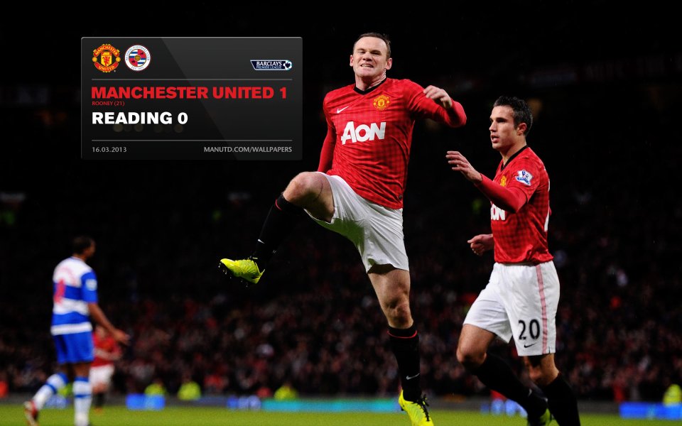 Manchester United Vs Reading Match Moment 16 March 2013