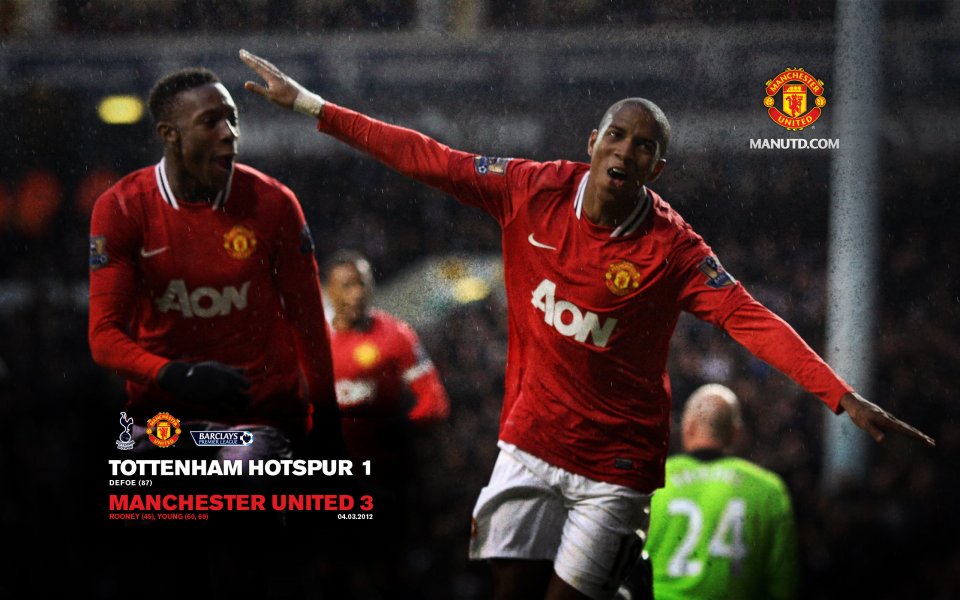 2012 Premier League Man Utd 3 1 Tottenham Match Wallpaper