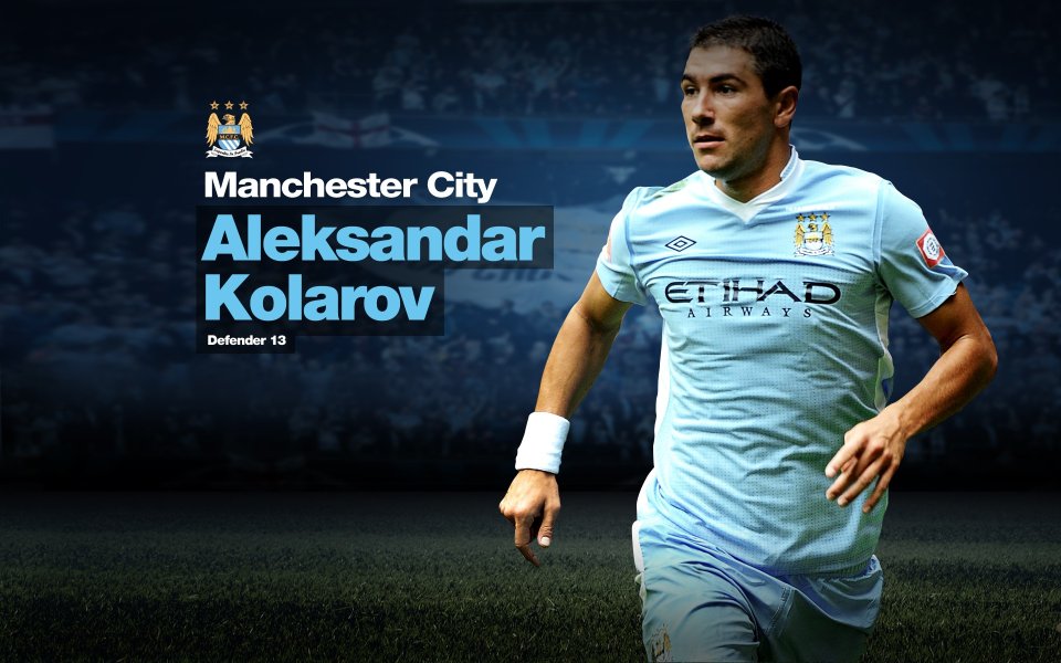 Manchester City Aleksandar Kolarov Football Star Wallpaper