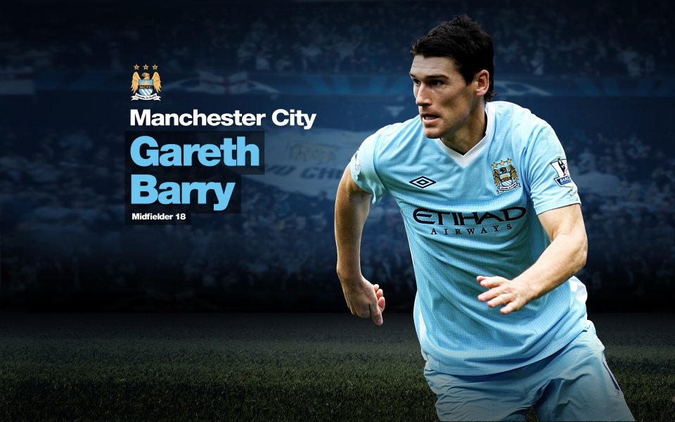 Manchester City Gareth Barry Football Official Wallpaper