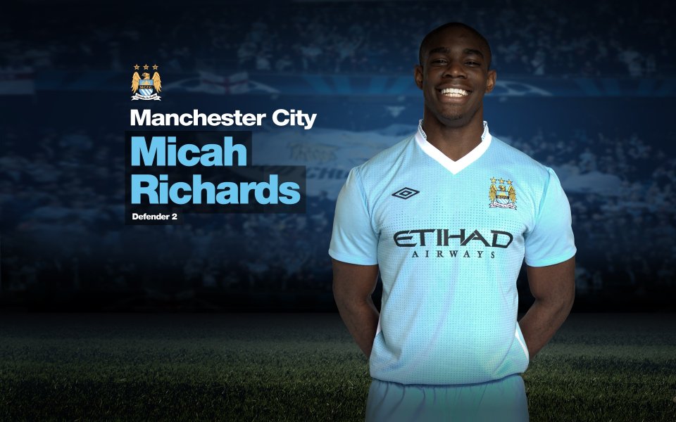 Manchester City Micah Richards Official Promotional Portrait