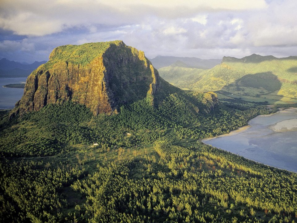 Morne Brabant Mauritius Coastal Mountain Natural Landscape