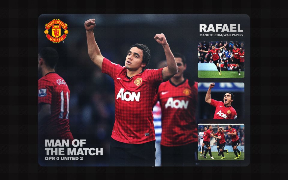Manchester United Player Rafael Man Of The Match QPR 0 2