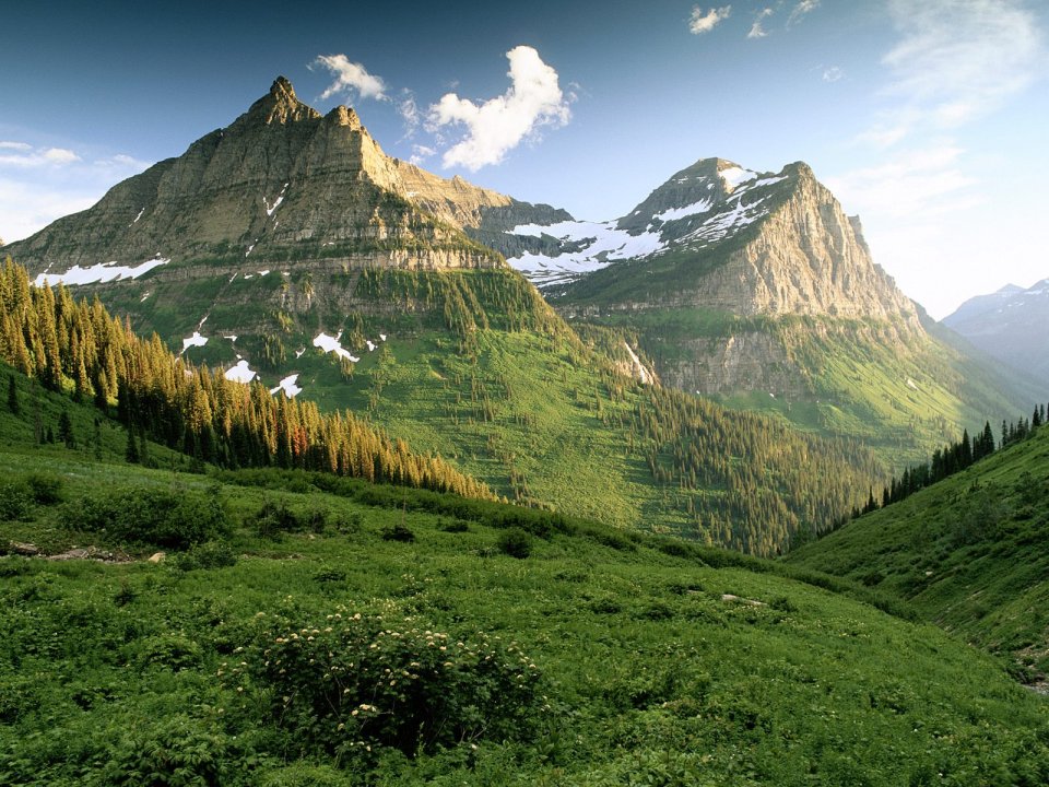 Montana Glacier National Park Majestic Natural Landscape